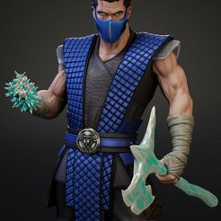 22.jpg STL file Sub-Zero Kuai Liang Mortal Kombat・Design to download and 3D print