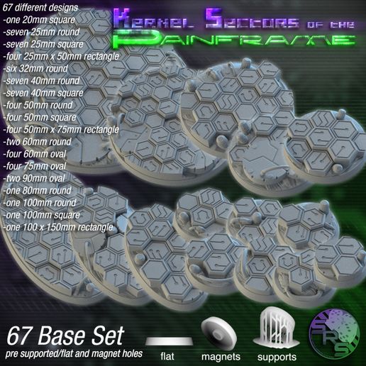 🖥️ Cyberhex Bases・ 3D File for ・Cults