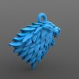 Got keychain .3.jpg STL file Game of thrones Stark keychain・3D printer model to download