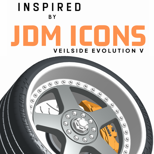 1/18 WHEEL VEILSIDE ANDREW EVOLUTION V - NISSAN NISMO GTR / LIBERTY WALK / PORSCHE /LEXUS LS400 / BMW / FORD/ SUBARU STI WRX / MITSUBISHI EVO / AE86 / MUGEN / TYPE R / PRODRIVE /MERCEDES / VAUXHALL