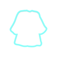 Gown-1.png Graduation Gown Cookie Cutter | STL File