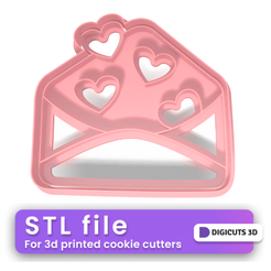 Envelope-Love-San-Valentines-cookie-cutter-7.png Envelope Love -  SAN VALENTINES DAY COOKIE CUTTER STL