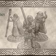 01.jpg Hero Miniatures - Fighter, Ranger & Mage for Dungeons & Dragons or tabletop games.