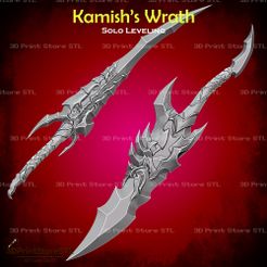1.jpg Kamish Wrath Dagger Cosplay Solo Leveling - STL File 3D print model