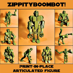 Capture d’écran 2017-03-24 à 12.25.28.png Бесплатный файл STL Print-in-place articulated figure: Zippityboombot!・Дизайн для загрузки и 3D-печати, Zippityboomba