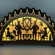 Schwibbogen-Bergmann-LED-ON.png Schwibbogen 'Bergmann' Lamp - old German Christmas decoration
