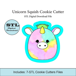 Etsy-Listing-Template-STL.png Unicorn Squish Cookie Cutter | STL File