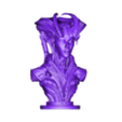 Dark Sci-Fi Demon Queen Bust.stl Busto de Reina Demonio de Ciencia Ficción Oscura - Armadura alienígena, cuernos góticos y detalles futuristas - Coleccionable impreso en 3D