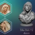 01.jpg Billie Eilish portrait sculpture 2 3D print model