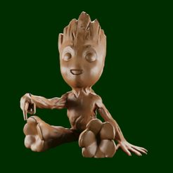 Archivo STL baby groot soporte mando xbox/ps 👶・Modelo para descargar y  imprimir en 3D・Cults