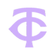 Minnesota Twins Logo 1.stl 明尼苏达双城队队徽