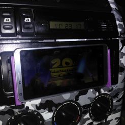 787.jpg STL file LG G6 bracket for car radio・3D printer design to download