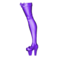 10_left_leg.stl Android 18 Сексуальный фан-арт