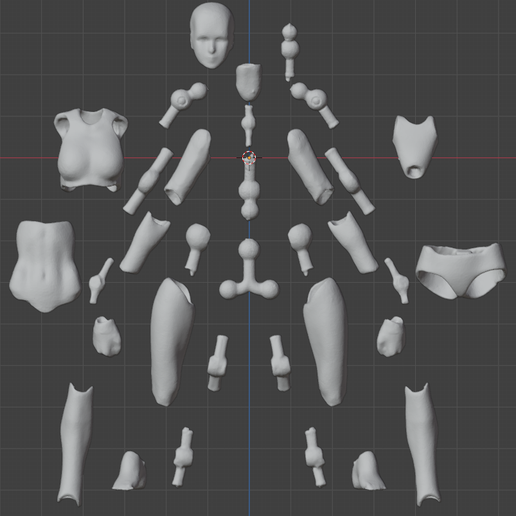 🩻 3D scan of FIGMA Archetype She Next・Free OBJ File for 3D printing・Cults