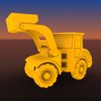 Chargeuse_10.jpg 3D file Wheel Loader - Print-in-Place・3D print design to download