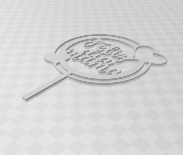toppermama2.png STL-Datei Topper für Muttertagstorte・3D-Druckvorlage zum Herunterladen, 3dcookiecutter
