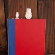 PXL_20251129_002718035.jpg Snowman Bookmark STL Files: 3D Print Christmas Library / Reader Gift