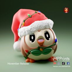color-1-copy.jpg Rowlet de Papá Noel y adorno de árbol - presupuesto y multimaterial