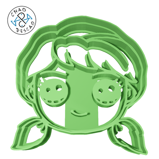 Frozen Anna - Cookie Cutter - Fondant - 3D model önizlemesi