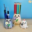 pict06.jpg 3D-Datei So Kawaii Katze super niedlich und lustig [Sparschwein, Box, Topf, dekorative Figur]・3D-druckbares Design zum Herunterladen