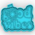 LvsIcon_FreshieMold.jpg good vibes - happy phrase with sunflower - freshie mold - silicone mold box