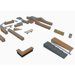 SP1.PNG Archivo STL Parque de patinaje・Modelo de impresora 3D para descargar