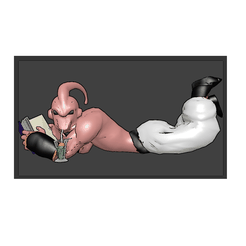 bu sirote et lit.png Fichier STL Majin BUU sirote au temple du temps...・Modèle à télécharger et à imprimer en 3D