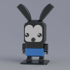 Oswald.jpg Free STL file SQUARED OSWALD THE LUCKY RUBBIT・Object to download and to 3D print