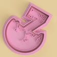 N7.png Number cookie cutter set (number cookie cutter)