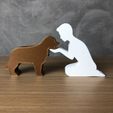 IMG-20240326-WA0042.jpg Boy and his Golden Retriever for 3D printer or laser cut