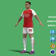 Trossard_8.jpg 3D Rigged Leandro Trossard Arsenal 2024