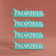 1.png Palworld logo & keychain - STL & 3mf multicolor