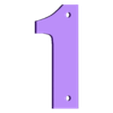 Chiffre 1.stl Chiffre Mural + V I P
