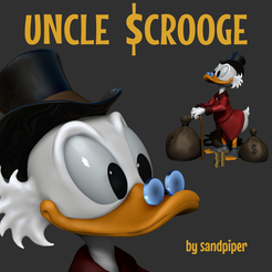 Sandpiper-Uncle_Scrooge1.png Download STL file Uncle Scrooge figurine • Template to 3D print, sandpiper