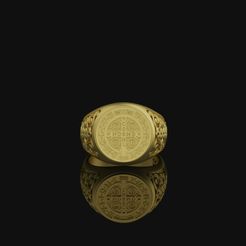 il_fullxfull.5243440338_55tx.jpg Fichier STL Bague Saint Benoît・Modèle à télécharger et à imprimer en 3D