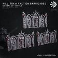 kt-bar-Sisters1.jpg Sisters of Battle Faction Barricades for Wh40k Kill Team Sororitas & Novitiates