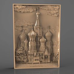 Panno_08.jpg Free STL file russian city moscow cnc art・Design to download and 3D print