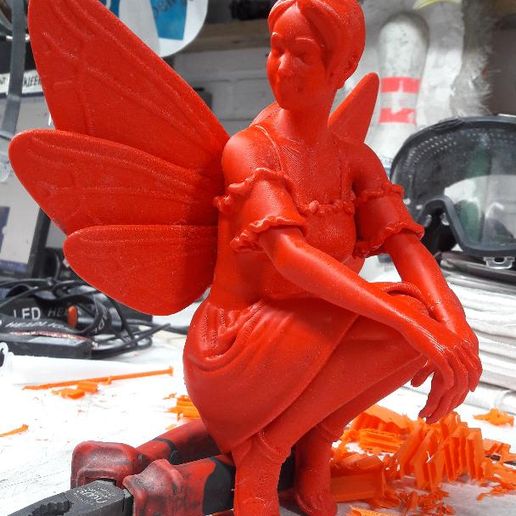 3D printable Fairy Statue • made with BambuLab A1・Cults