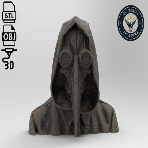 base.289.1.jpg Plague Doctor Mask 3D Print Model