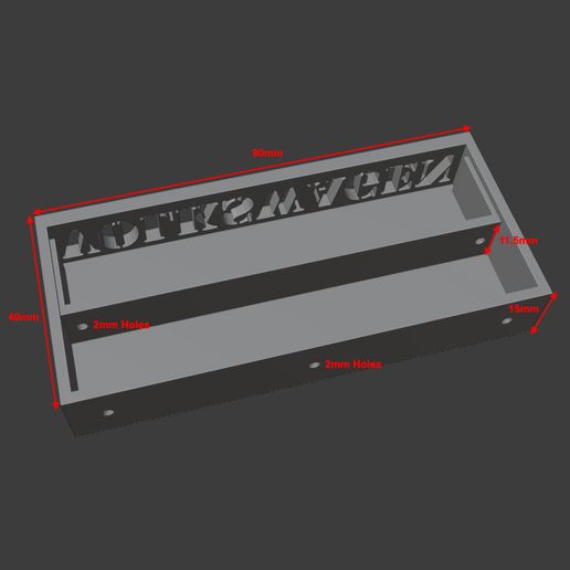 Size.jpg 1:64 LED Display Stand - Hot Wheels & Matchbox - Ver#1