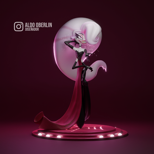 🏨 Hazbin Hotel - Angel Dust Drag Queen・ STL File for 3D printing