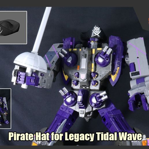 Pirate Hat for Transformers Legacy Tidal Wave 3D model