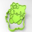 110_P Kotenok-s-serdtsem(print).jpg COOKIE CUTTERS. FORM FOR CUTTING A COOKIE "kitten with heart"