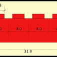 lego-brick-dimensions.png Lego Tape, A Flexible Not-LEGO-Compatible Parametric Model