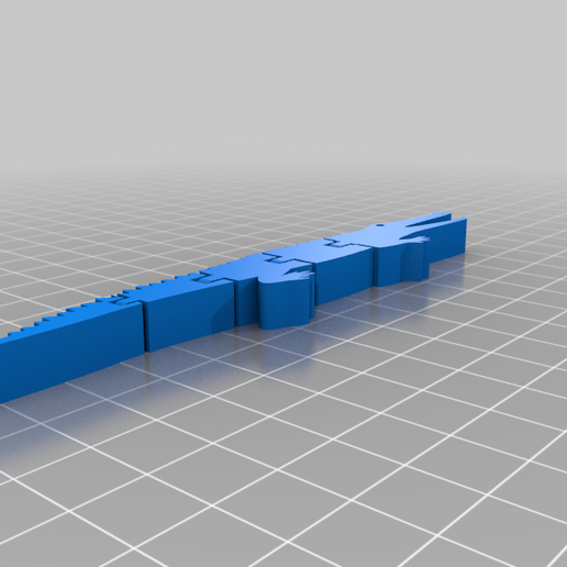 Articulated crocodile 3D model