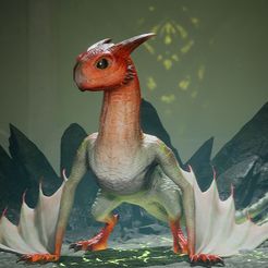 YD.jpg STL-Datei Junger Drache 1/6・Design für 3D-Drucker zum herunterladen