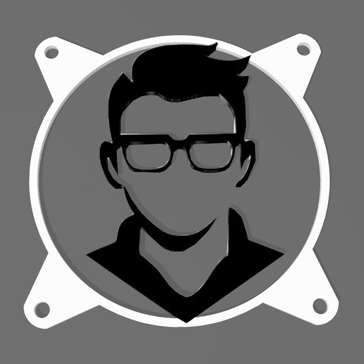 4 FAN COVERS 120 MM - FAMILY 3D model