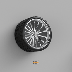 26.png Free STL file 1:64 Vintage Wheel for Hot Wheels・3D printable model to download