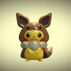 pika-eevee-6.jpg Pikachu disguised as Eevee