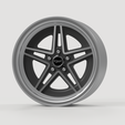 6.png Staggered Rims - Cheviot "Rebel" - Real Rims for Scale Model Cars (STL FILES)